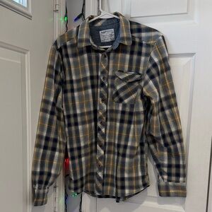 Volcom Blue Plaid Shirt